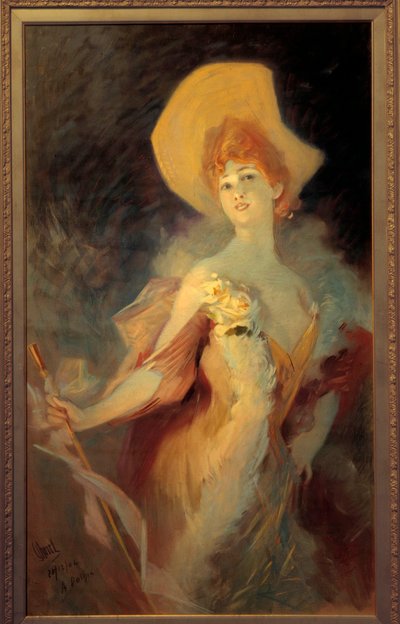 Portrait de la comédienne Arlette Dorgère - Jules Cheret