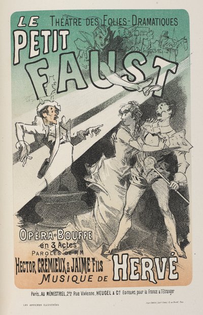 Affiche pour Le Petit Faust, de 
