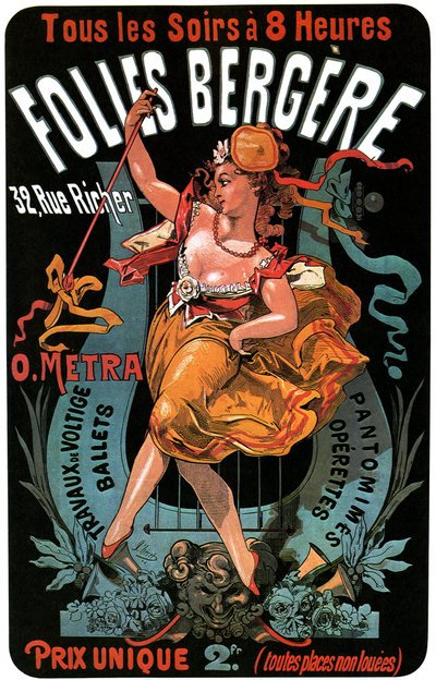 Affiche pour le Folies-Bergère 1874 - Jules Cheret