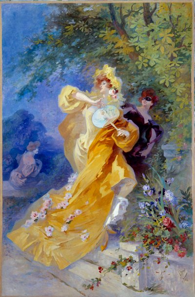 Le Domino jaune - Jules Cheret