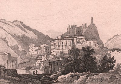 Vue de Nicastro, Calabre, Italie - Jules Coignet