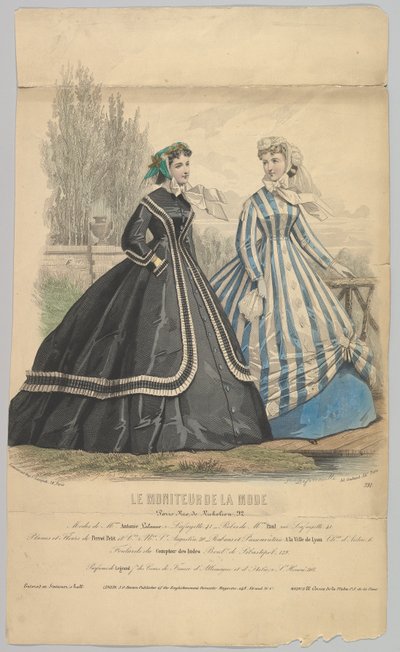 Modes de Mme. Antonie Lalanne, No. 791, de Le Moniteur de la Mode, 1848 - Jules David