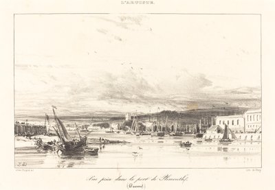 Vue prise dans le port de Plymouth - Jules Dupré