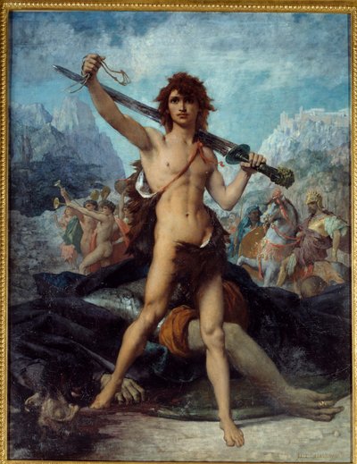 David triomphant - Jules Elie Delaunay