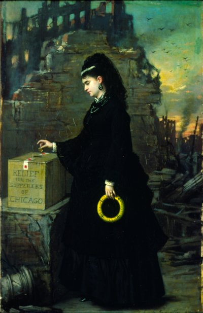 Secours pour les victimes de Chicago, 1872 - Jules Emile Saintin