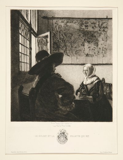 Le Soldat et la fillette qui rit - Jules Ferdinand Jacquemart