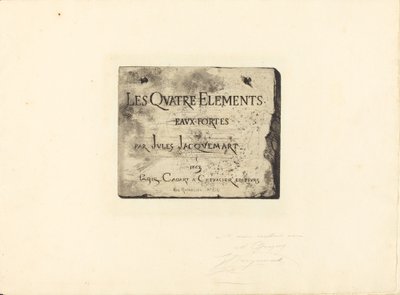 Page de Titre - Jules Ferdinand Jacquemart