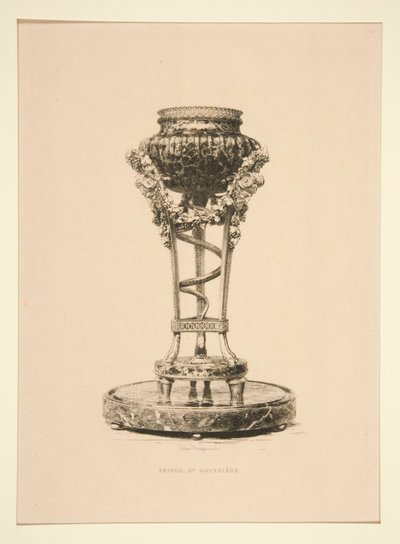 Trépied (par Gouthière) - Jules Ferdinand Jacquemart