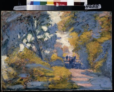 Route ensoleillée - Jules Flandrin