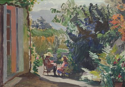 Le jardin ensoleillé - Jules Flandrin