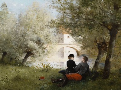 Le long de la rivière - Jules Frederic Ballavoine