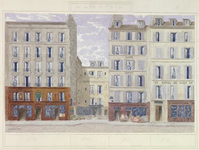 No.20 à No.26 rue du Four, Paris, France, 1893 - Jules Gaildrau