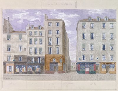 No.28 à No.34 rue du Four, Paris, France, 1893 - Jules Gaildrau