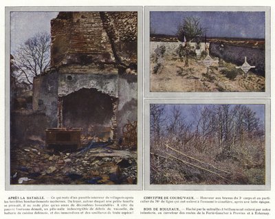 Après la bataille, cimetière de Courgivaux, bois de bouleaux - Jules Gervais Courtellemont