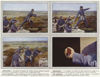Grenadiers, grenadiers, sur le qui-vive, une grenade - Jules Gervais Courtellemont