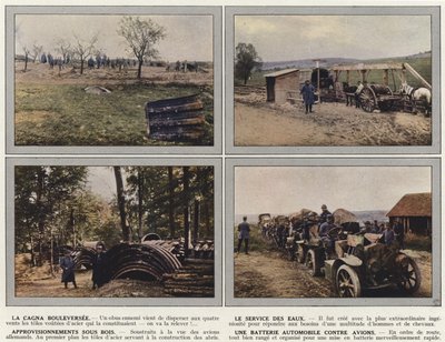 La Cagna Bouleversée, Le Service des Eaux, Approvisionnements Sous Bois, Une Batterie Automobile Contre Avions - Jules Gervais Courtellemont