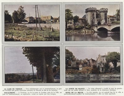 La gare de Verdun, La Porte de France, Douaumont, Rives de la Meuse - Jules Gervais Courtellemont