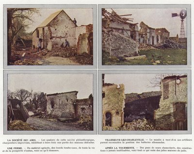La Société des Amis, Villeneuve-lez-Charleville, Une Ferme, Après la Tourmente - Jules Gervais Courtellemont