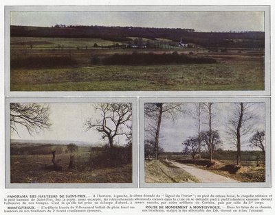 Panorama des hauteurs de Saint-Prix, Montgivroux, route de Mondement à Montgivroux - Jules Gervais Courtellemont