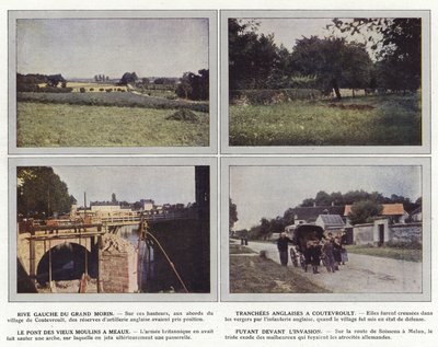 Rive Gauche du Grand Morin, Tranchées Anglaises à Coutevroult, Le Pont des Vieux Moulins à Meaux, Fuyant Devant L