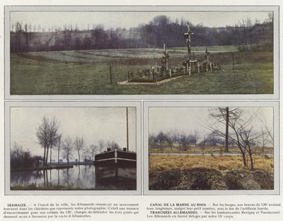 Sermaize, Canal de la Marne au Rhin, tranchées allemandes - Jules Gervais Courtellemont