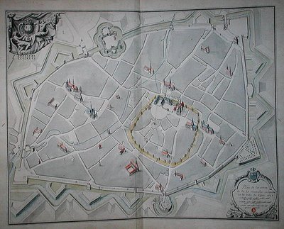 Plan des anciens et nouveaux murs de la ville de Dijon - Jules Hardouin Mansart