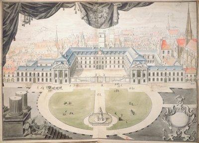 Projet de restauration du Palais des Ducs de Bourgogne à Dijon, 1698 - Jules Hardouin Mansart