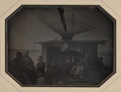 Le Cange de Monsieur Itier sous voile sur le Nil, 1845-46 - Jules Itier