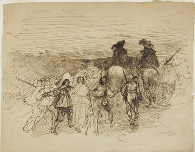 Les troupes en marche - Jules Jacquet