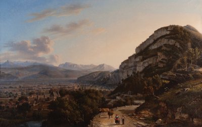 Vue de Sassenage 1857 - Jules Jean Baptiste Guedy
