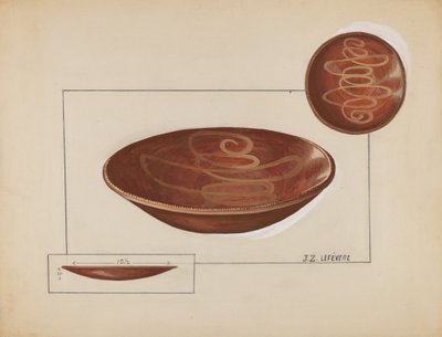 Assiette à tarte - Jules Lefevere