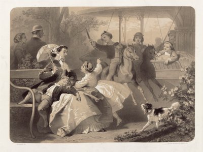 Le manège à Saint-Cloud, gravé par Regnier, Bettanier et Anthony Morlon (1834-1914) - Jules Marie Desandre
