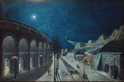 Le viaduc de Point-du-Jour et le bastion 35, mars 1870 - Jules Mary
