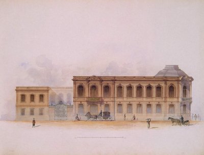 Le Palais Stroganov à Saint-Pétersbourg. Façade, 1863 - Jules Mayblum