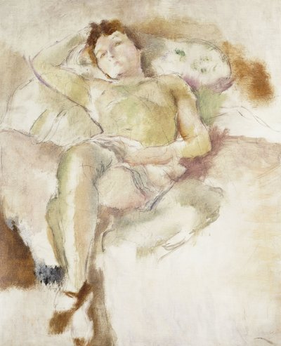 Bobette allongée - Jules Pascin