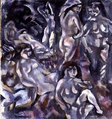 Huit femmes nues - Jules Pascin