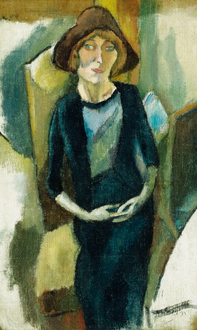 Hermin en bleu, 1916 - Jules Pascin