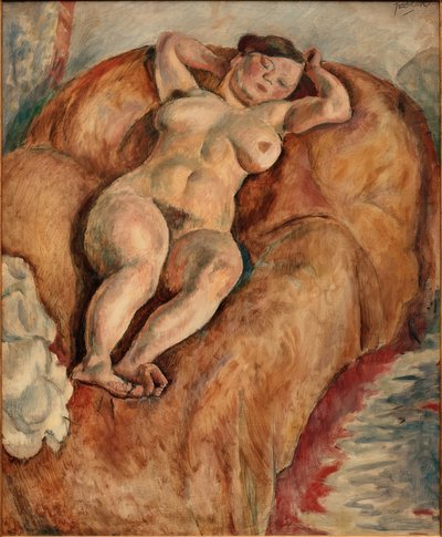 Nu féminin couché - Jules Pascin
