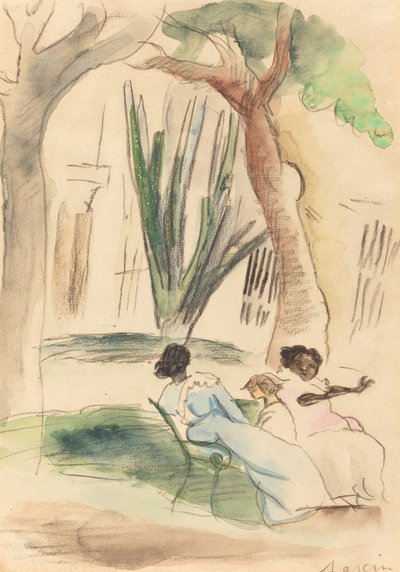 Nounous avec un enfant - Jules Pascin