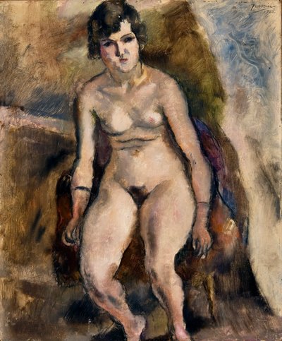 Nu assis sur une chaise - Jules Pascin