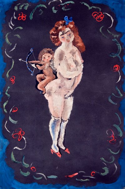 Nu et Cupidon - Jules Pascin