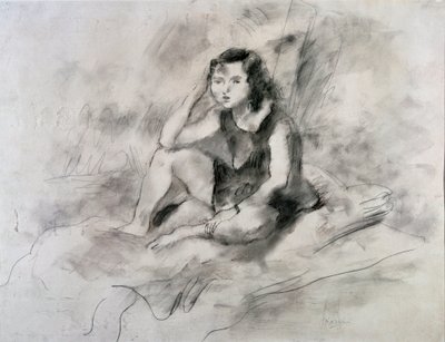 Fille assise - Jules Pascin