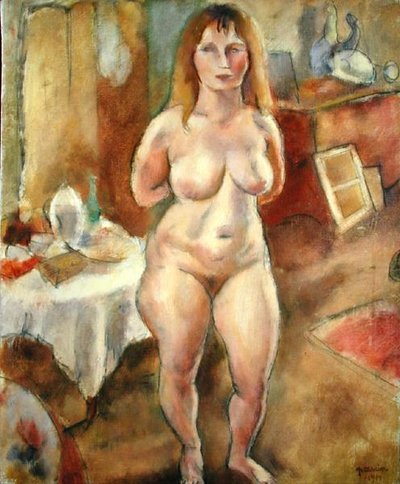 Nu debout dans une pièce - Jules Pascin