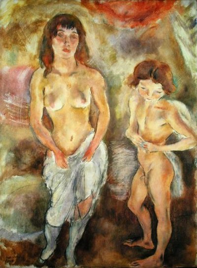Deux nus debout - Jules Pascin