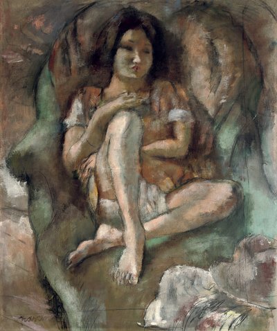Jeune fille au fauteuil - Jules Pascin