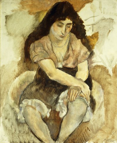 Jeune fille assise, 1921 - Jules Pascin