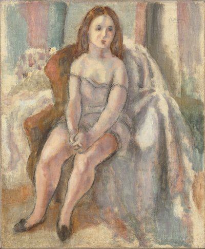 Jeune femme en chemise blanche - Jules Pascin