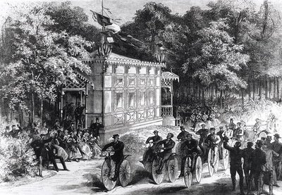 Course de vélocipèdes au Pré Catelan, c.1860-70 - Jules Pelcoq