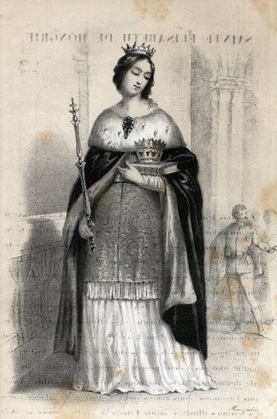 Portrait de Sainte Élisabeth de Hongrie - Jules and Raunheim Hermann David