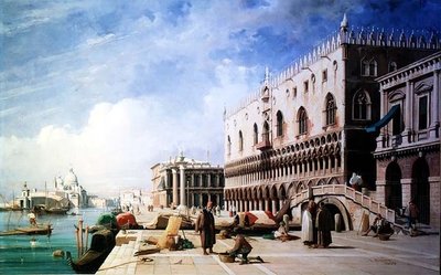 Le quai, Venise - Jules Romain Joyant